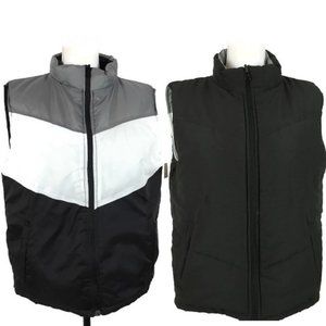 Stitch Trend Women Puff Vest Size Large Reversable